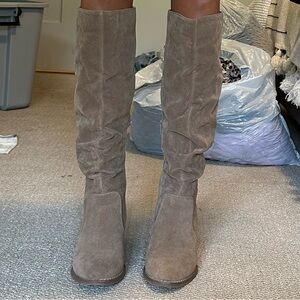Heeled Suede Boots